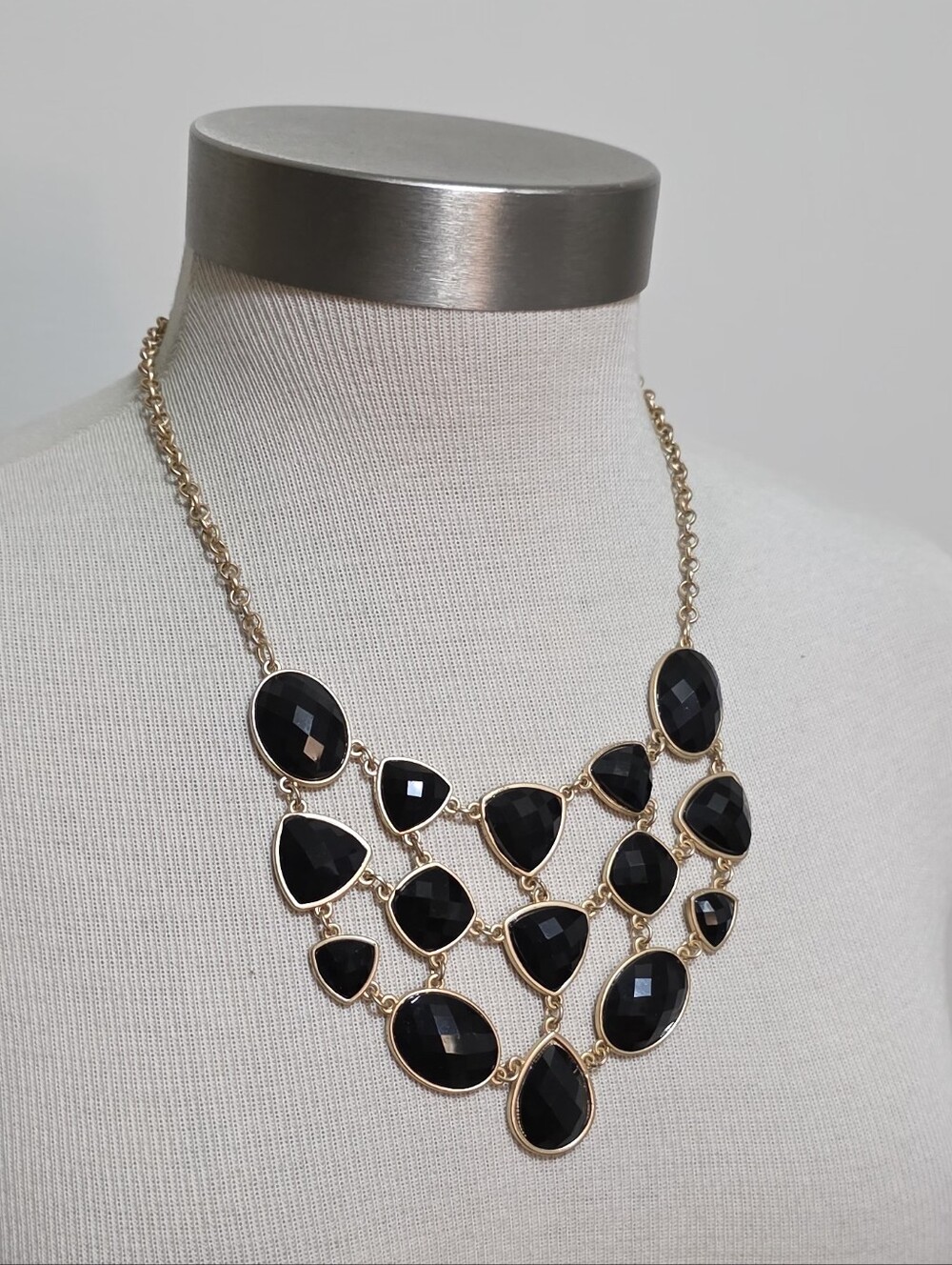 Charming Charlie Statement Bib Necklace 20" Long